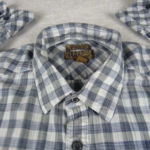Pronto Uomo Other - Blue Pronto Uomo Mens XXL Blue Plaid Modern Fit Cotton Button Down Shirt